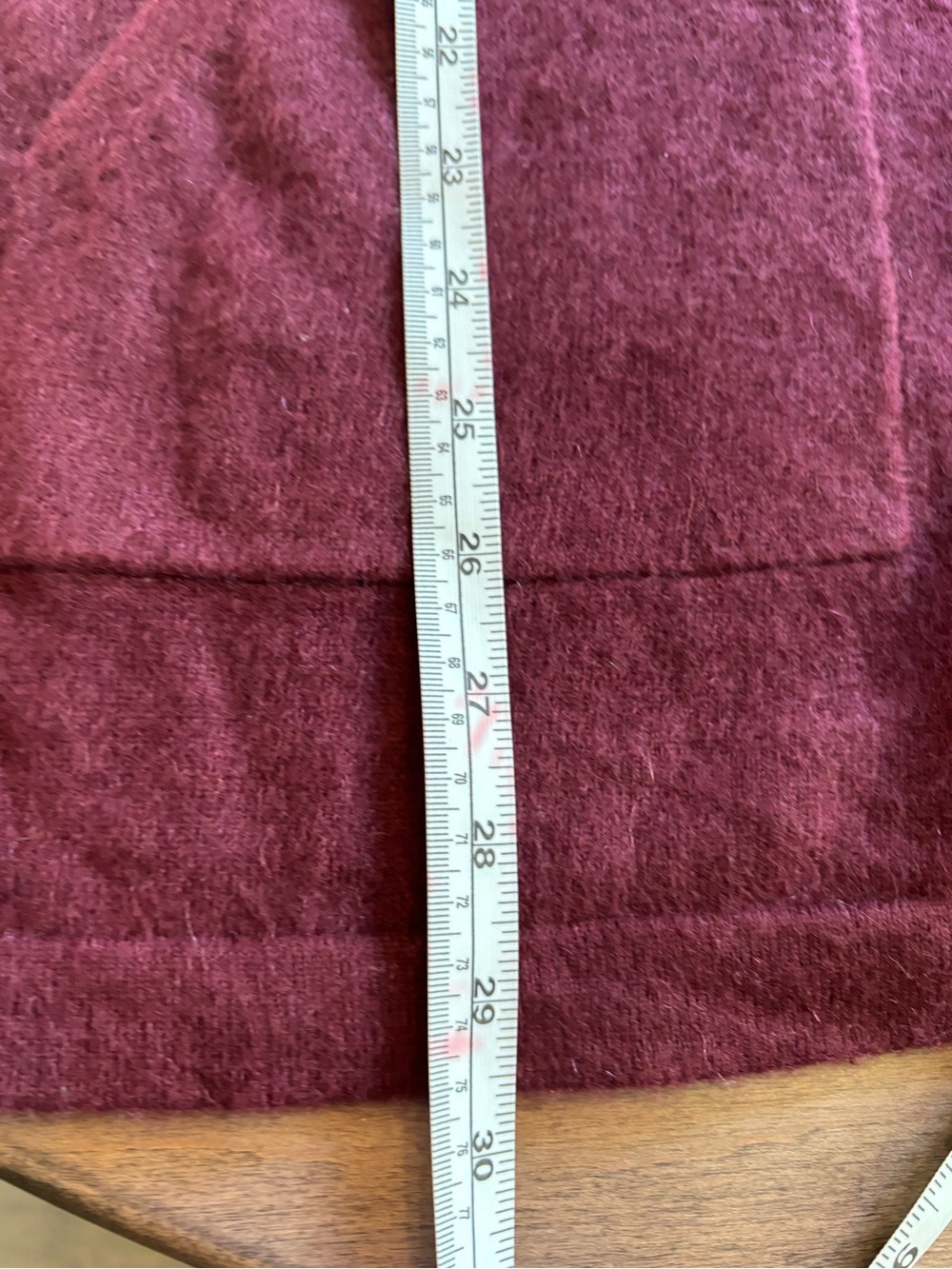 100% Cashmere J Jill Burgundy Tunic Sweater XL Pockets Long Sleeve - Picture 7 of 9